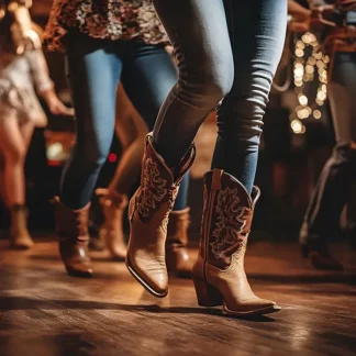 Danses en ligne, country